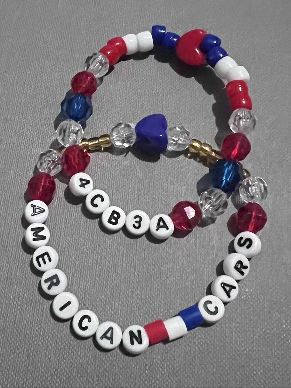 American Cars Beaded Bracelet Set